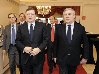 04/03/14 - Tajani and Barroso at the High Level Conference on Defence Sector © European Union