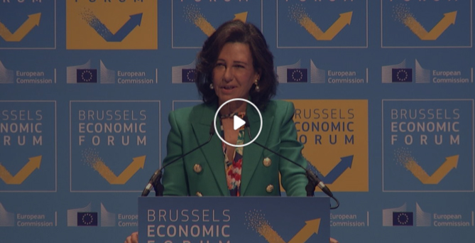Brussels Economic Forum 2018: keynote speech by Ana Botín, Executive Chairman, Santander