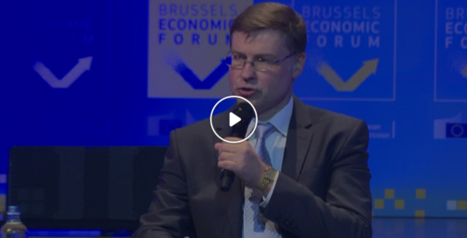 Brussels Economic Forum 2018: What financial system for a deeper EMU in a digital era? One-to-one interview with Valdis Dombrovskis, Vice-President of the EC