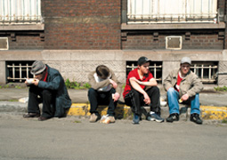 people sitting outside © European Commission