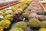 Audrey Libres, 21 años, volvió a la escuela en Champagne, Francia, para hacerse aprendiz de florista.