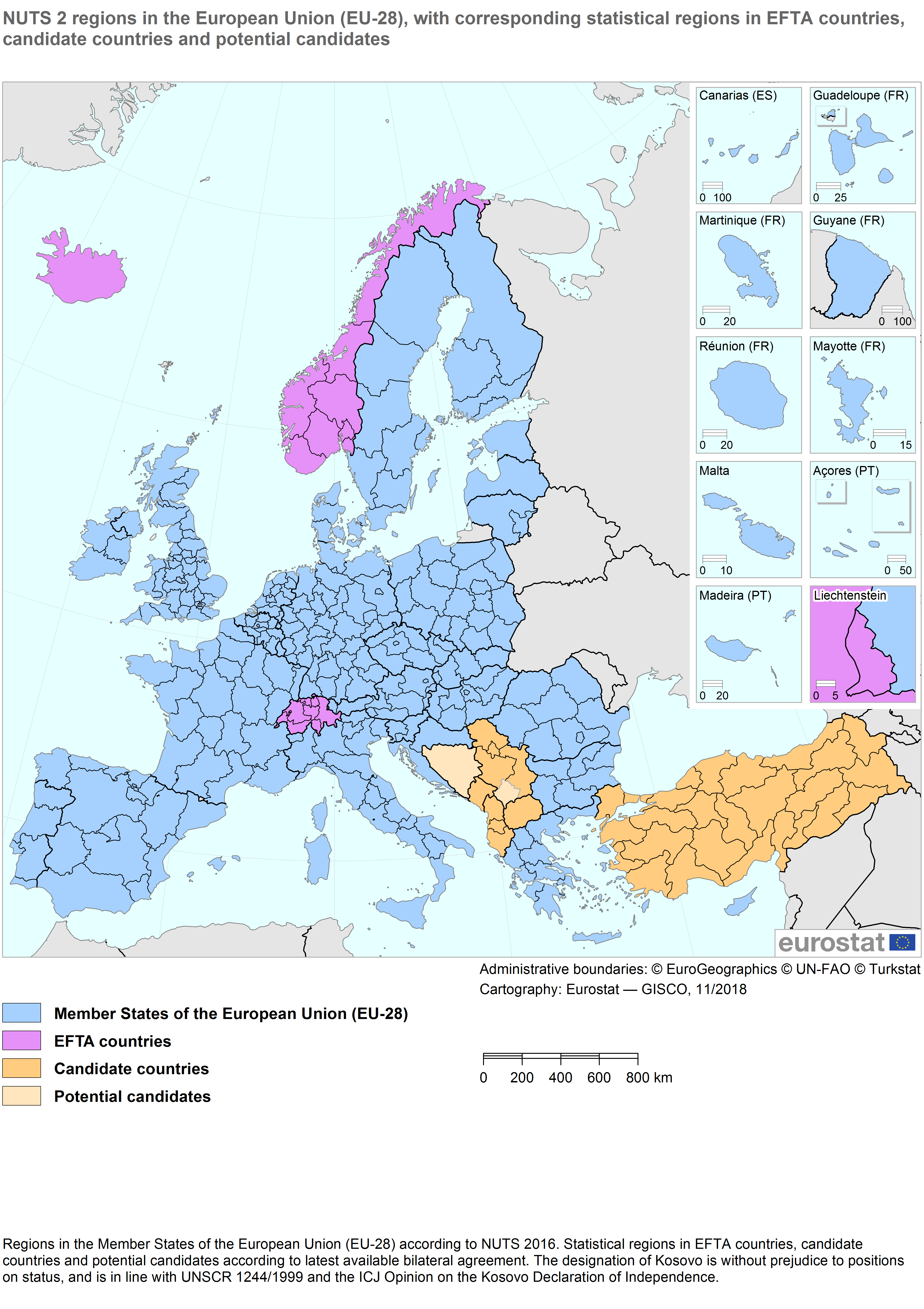 NUTS statistical regions of Ireland