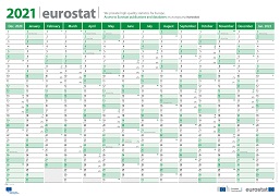 Eurostat calendar 2021 (Wall format)