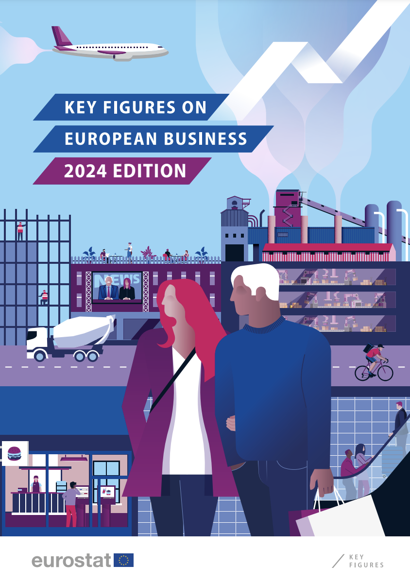 Key figures on European business 2024 edition. Screenshot of the cover of the publication.