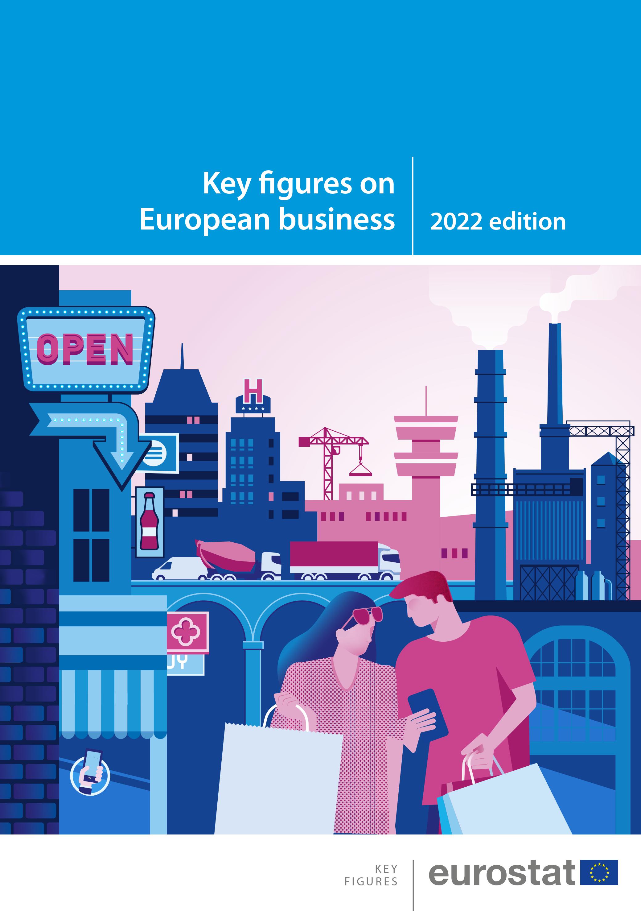 Screenshot: Cover of the Key Figures on European Business 2022 publication