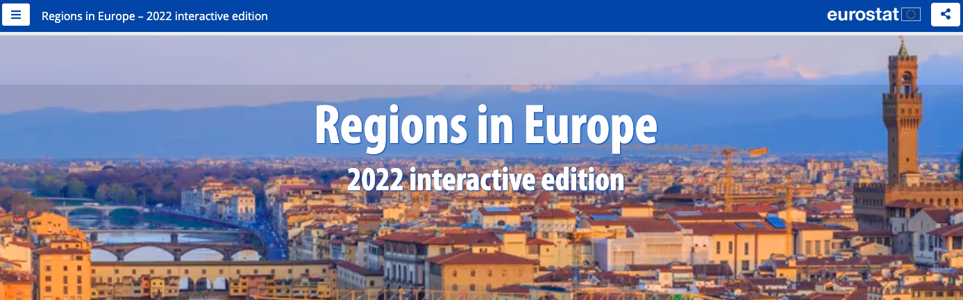 Regions in Europe, interactive edition, 2022