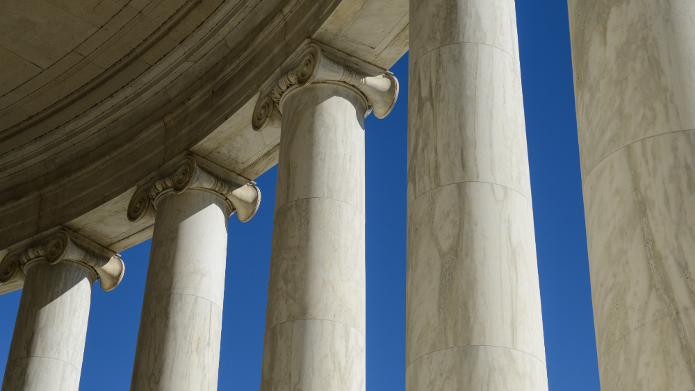 Pillars of justice building