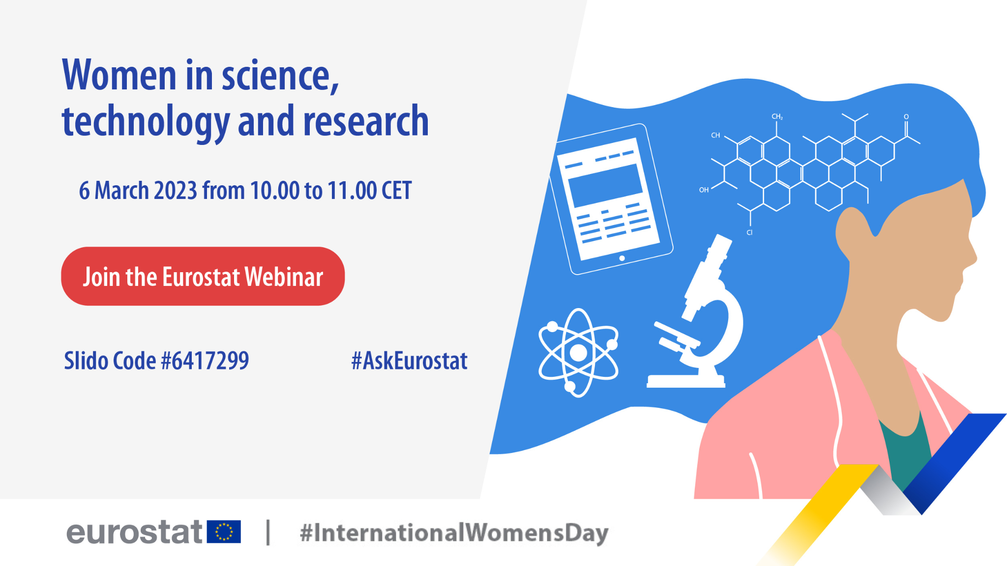 Poster: webinar on women in science, technology and research
