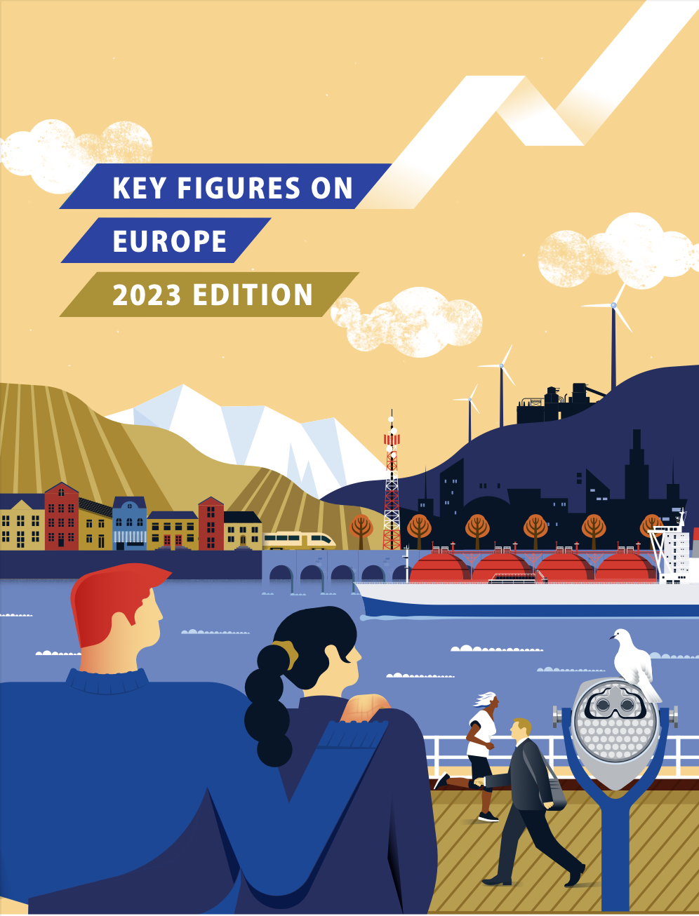 Screenshot of the cover of the publication "Key figures on Europe - 2023 edition"