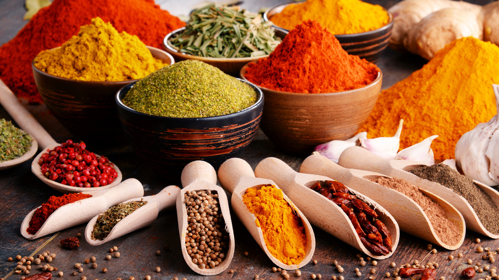 Different types of spices