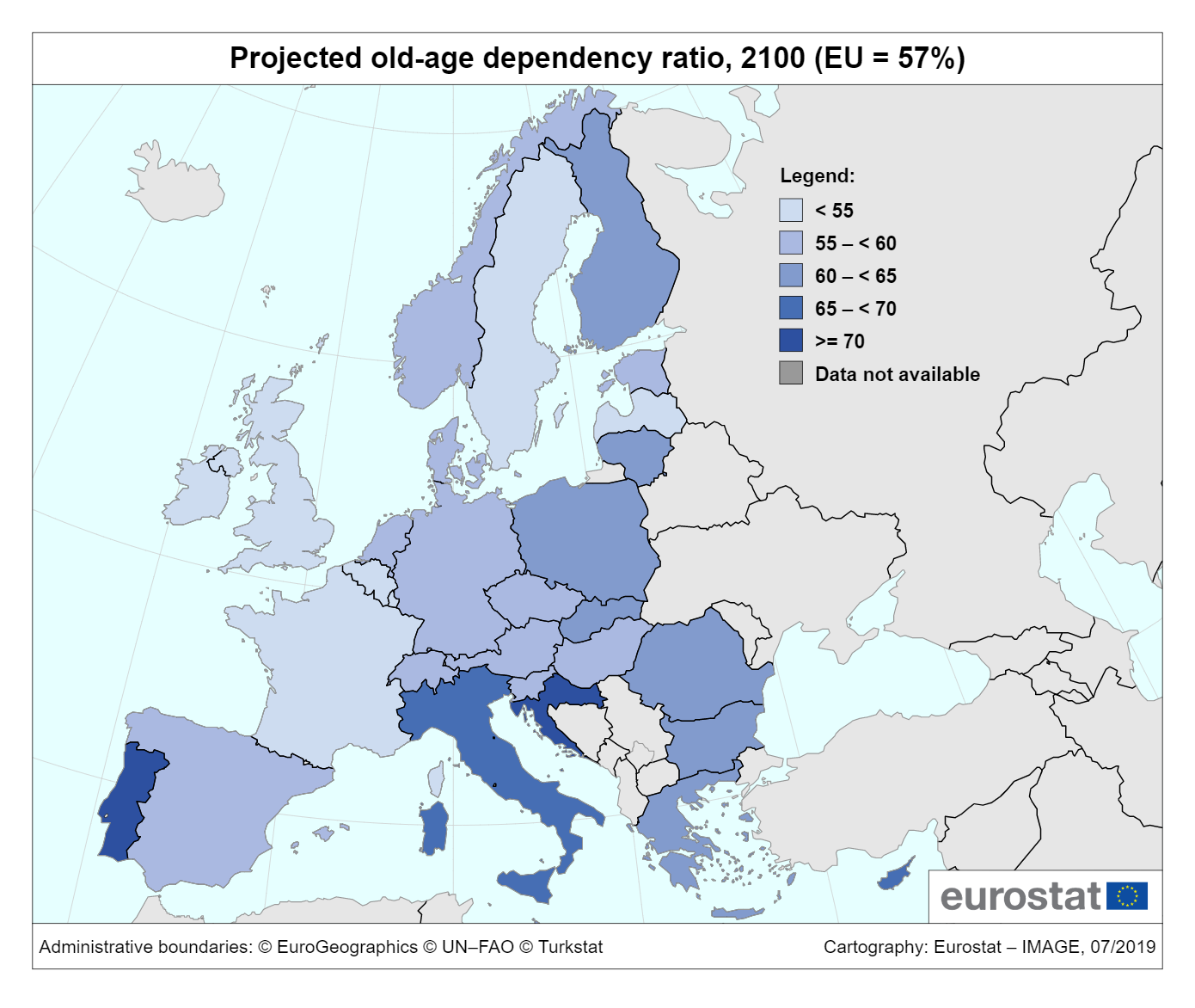 The EU's population projected up to 2100 - Products Eurostat News