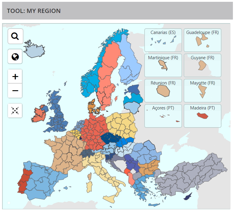 europe regions map