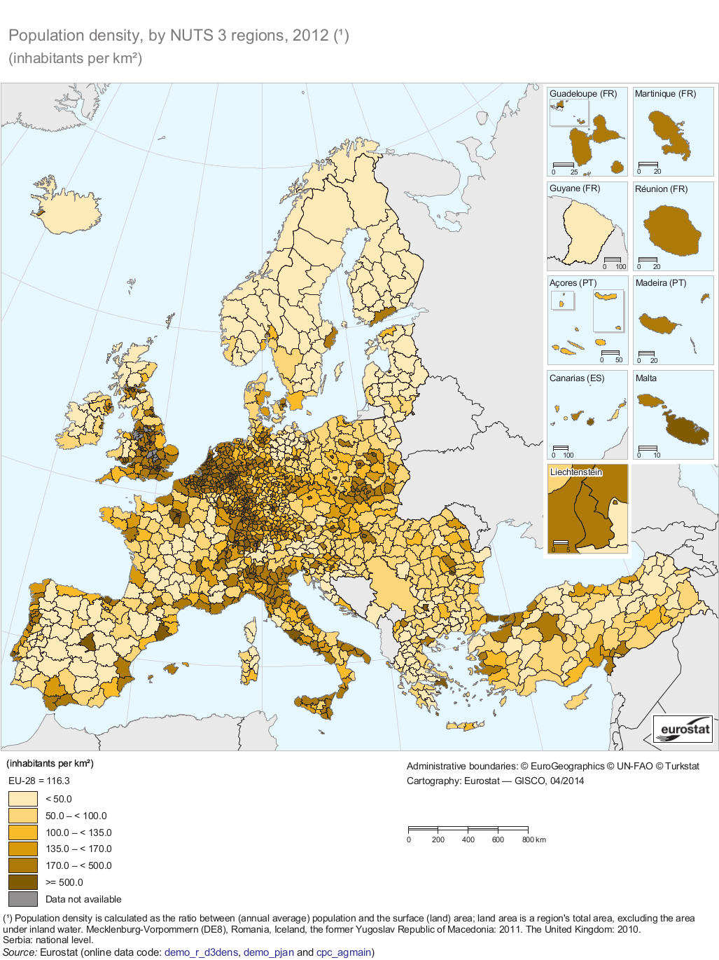 Europa broj stanovnika
