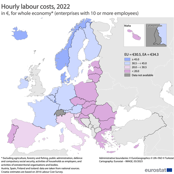 Hourly labour costs Statistics Explained