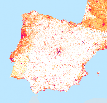 Portugal Population map