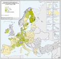 Total high-tech patent applications to the EPO per million inhabitants, EU-25, by NUTS 2 regions, 2002.PNG