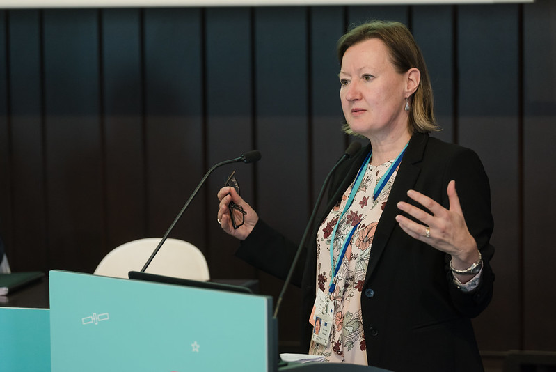 Eva-Maria Engdahl speaking during the session