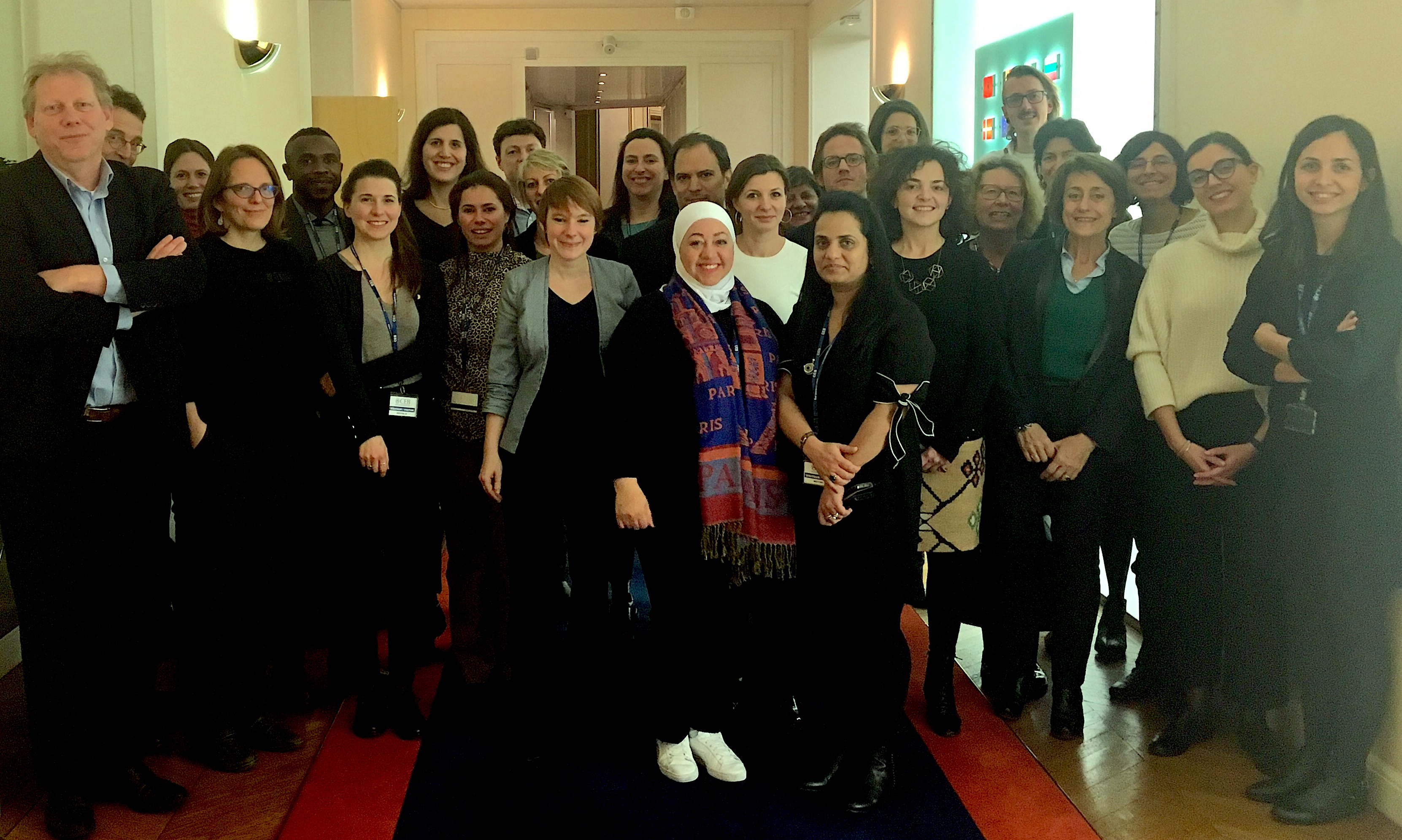 Group picture of the Inclusion of Migrants and Refugees Partnership at the 13th meeting in Paris in February 2019
