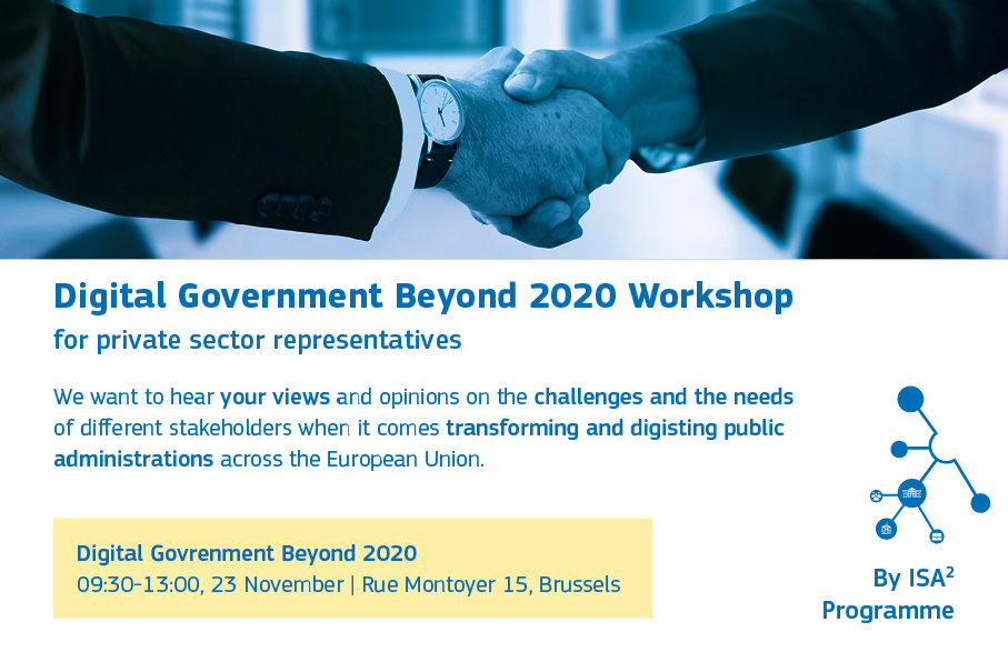 Digital Government Beyond 2020 workshop