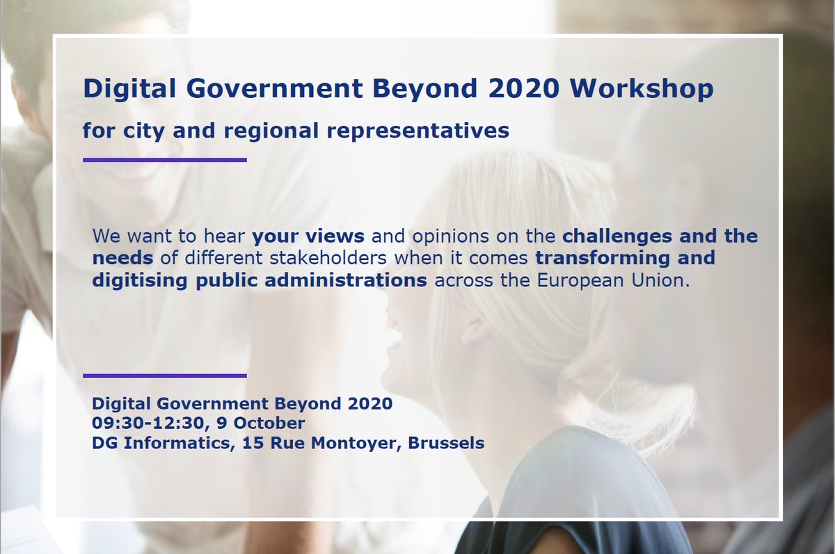 Digital Government Beyond 2020 Workshop