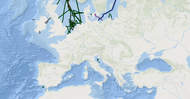 Offshore-Route von Rohrleitungen (Pipelines)