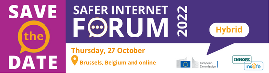 Safer Internet Forum save the date banner