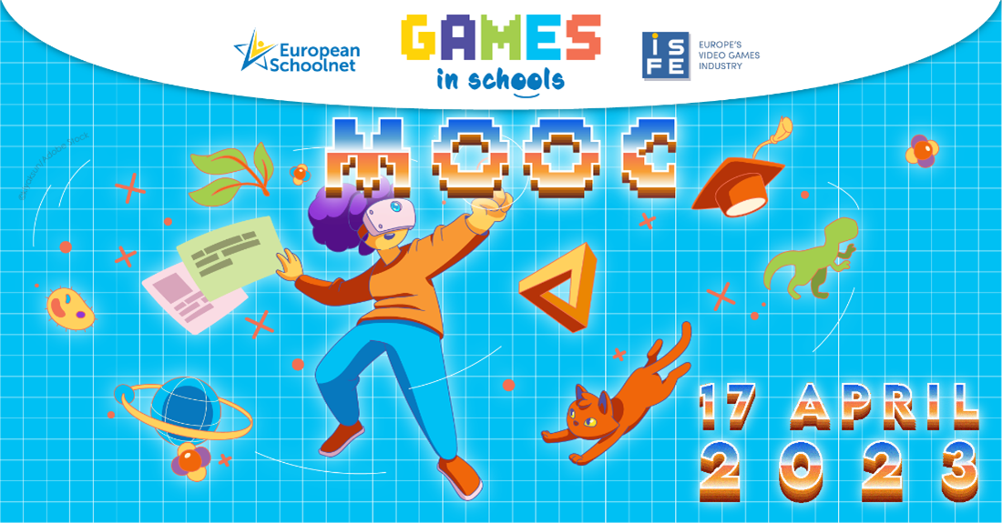 Promotional image for the Games in schools MOOC