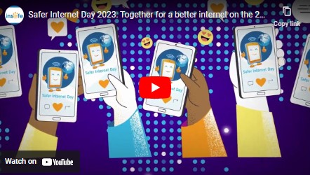 Screenshot from Safer Internet Day video