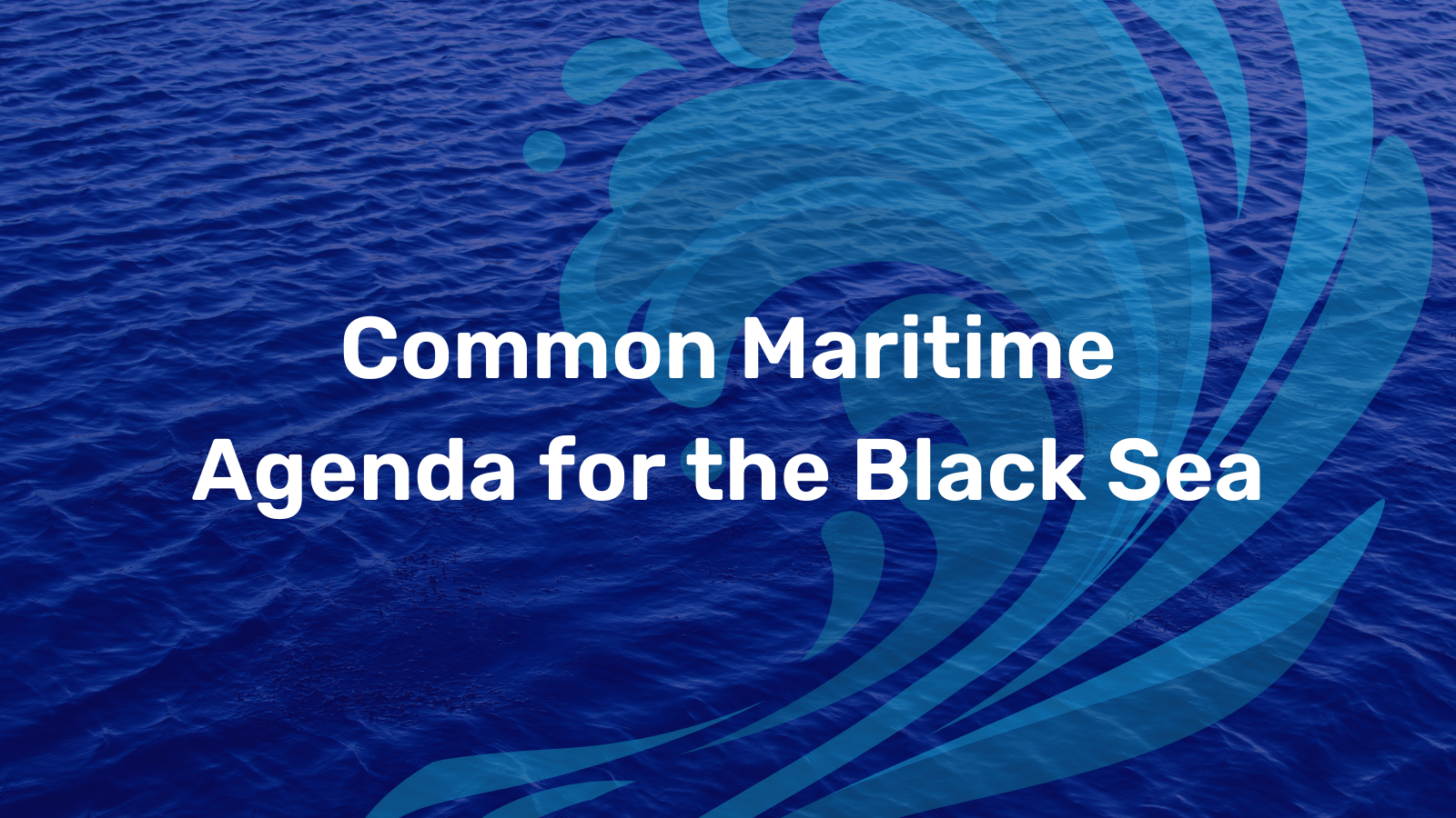 Common Maritime Agenda for the Black Sea