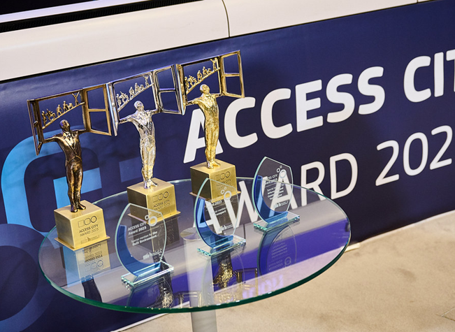 Access City Award trophies