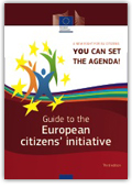 'Guide to the European citizens’ initiative' cover