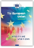 'The European Union: What it is and what it does' cover
