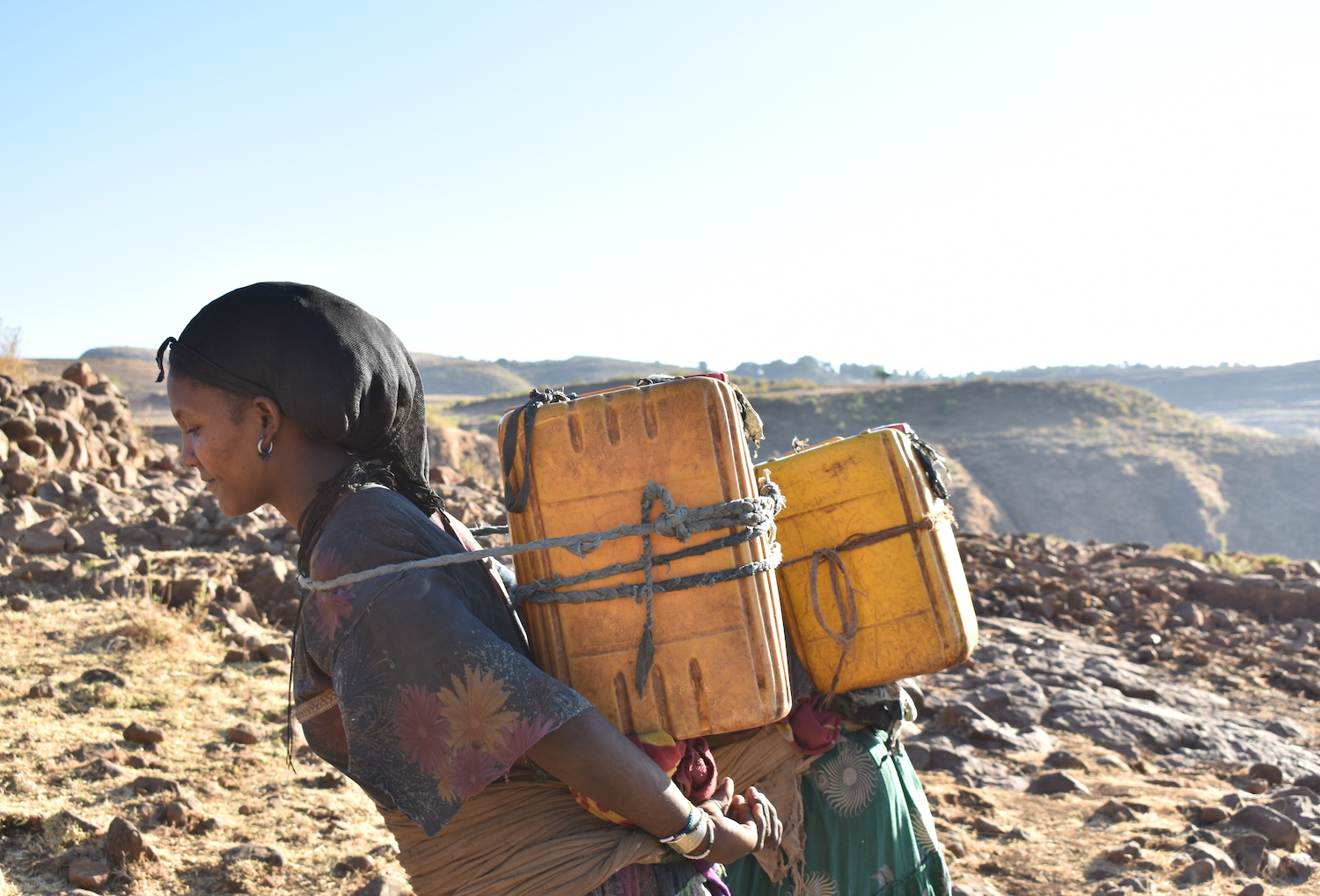 Provision of a water point in the highlands of Northern Ethiopia (Reset II project) enables families to access clean water for improved food preparation, hygiene and sanitation