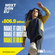 Next Gen EU, €806.9 billion Make it green, make it digital, make it real, ©European Union