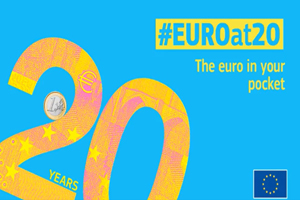 Illustration showing 20 years of the euro in your pocket, © European Union