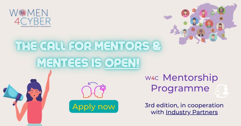 Apply now for the 3rd edition of the Women4Cyber Mentorship Programme!