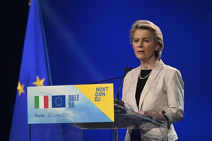 President von der Leyen presents the Commission’s assessment NextGenEU in Italy, ©European Union