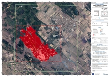 Az Örkény város közelében leégett terület augusztus 25-i értékelése
