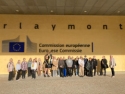 Edustuston järjestämän kielten päivän kilpailun voittaneet lukiolaiset tutustuivat viime viikolla EU:n toimintaan ja monikielisyyteen Brysselissä
