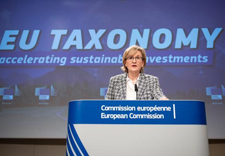 Mairead McGuinness, European Commissioner for Financial Services, Financial Stability, and Capital Markets Union speaks at the press conference on taxonomy, ©European Union