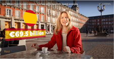 Naomi Lloyd, news reporter and presenter, speaks about the economy of Spain at the central square in Madrid. Spain will receive € 69.5 billion. ©European Union
