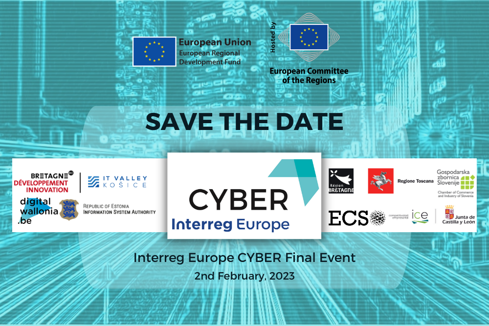 Text: Cyber Interreg Europe