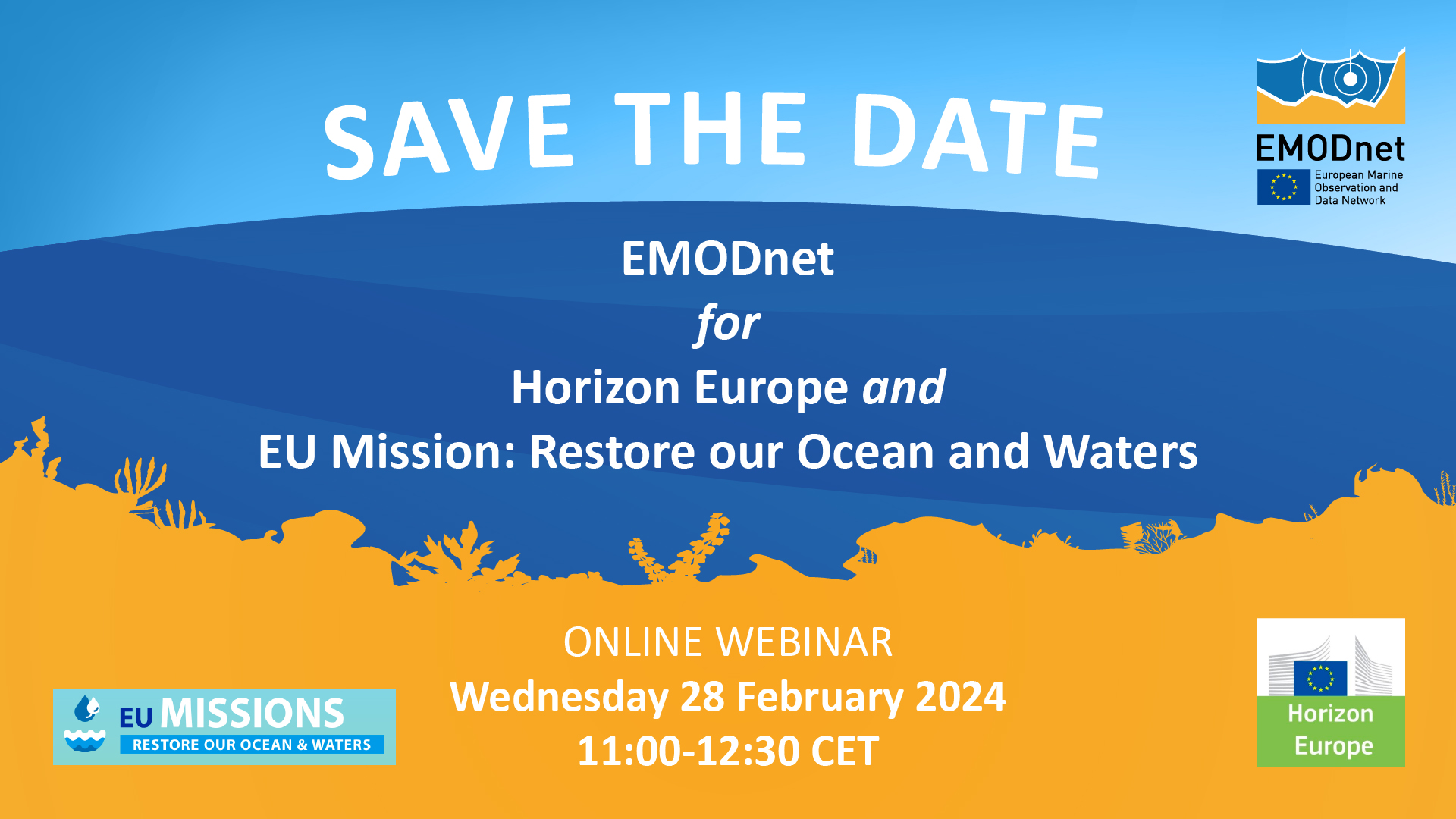 EMODnet for Horizon Europe and Mission Restore Our Ocean and Waters Webinar