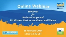 EMODnet for Horizon Europe and EU Mission: Restore our Ocean and Waters projects" Webinar