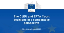 Publication cover: The CJEU and EFTA Court decisions in a comparative perspective: MoveS legal report 2023