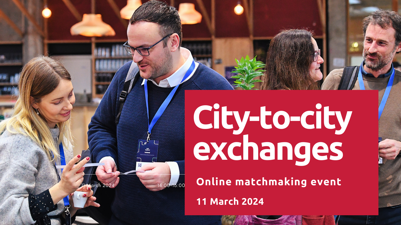 Join the City-to-City Exchanges: online matchmaking event on 11 March 2024, 14:00-16:00