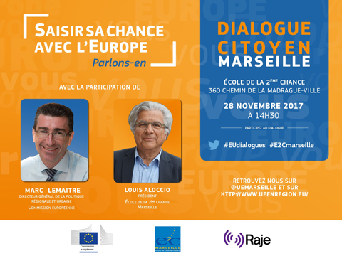 "Saisir sa chance avec l'Europe" Dialogue citoyen - Marseille (28/11)