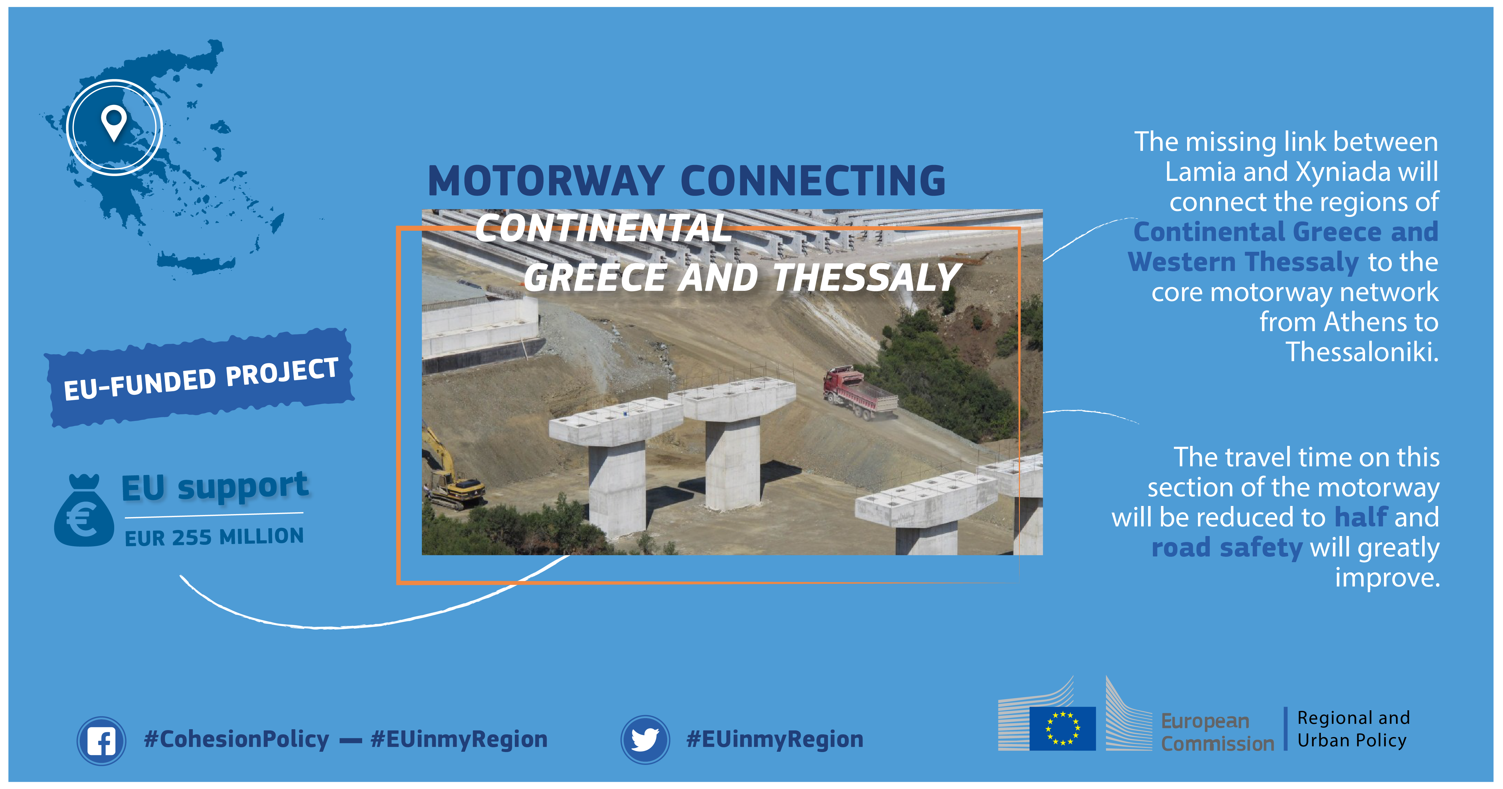 Cohesion Policy Eu Funds New Motorway Section In Central Greece Regional Policy European Commission