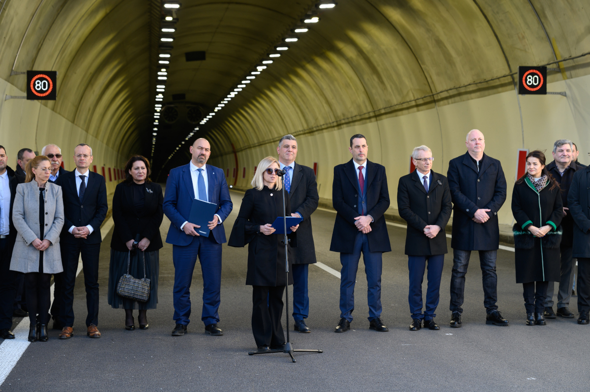 Tunnel Zheleznitsa inaugurated in Bulgaria: the longest and most modern road tunnel in the country built with EU funds