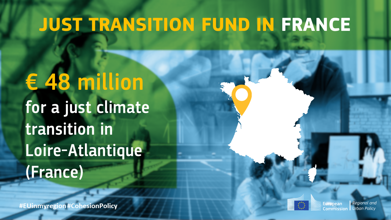 Politique de cohésion de l’UE : 48 millions d’euros pour une transition climatique équitable en Loire Atlantique – Politique régionale